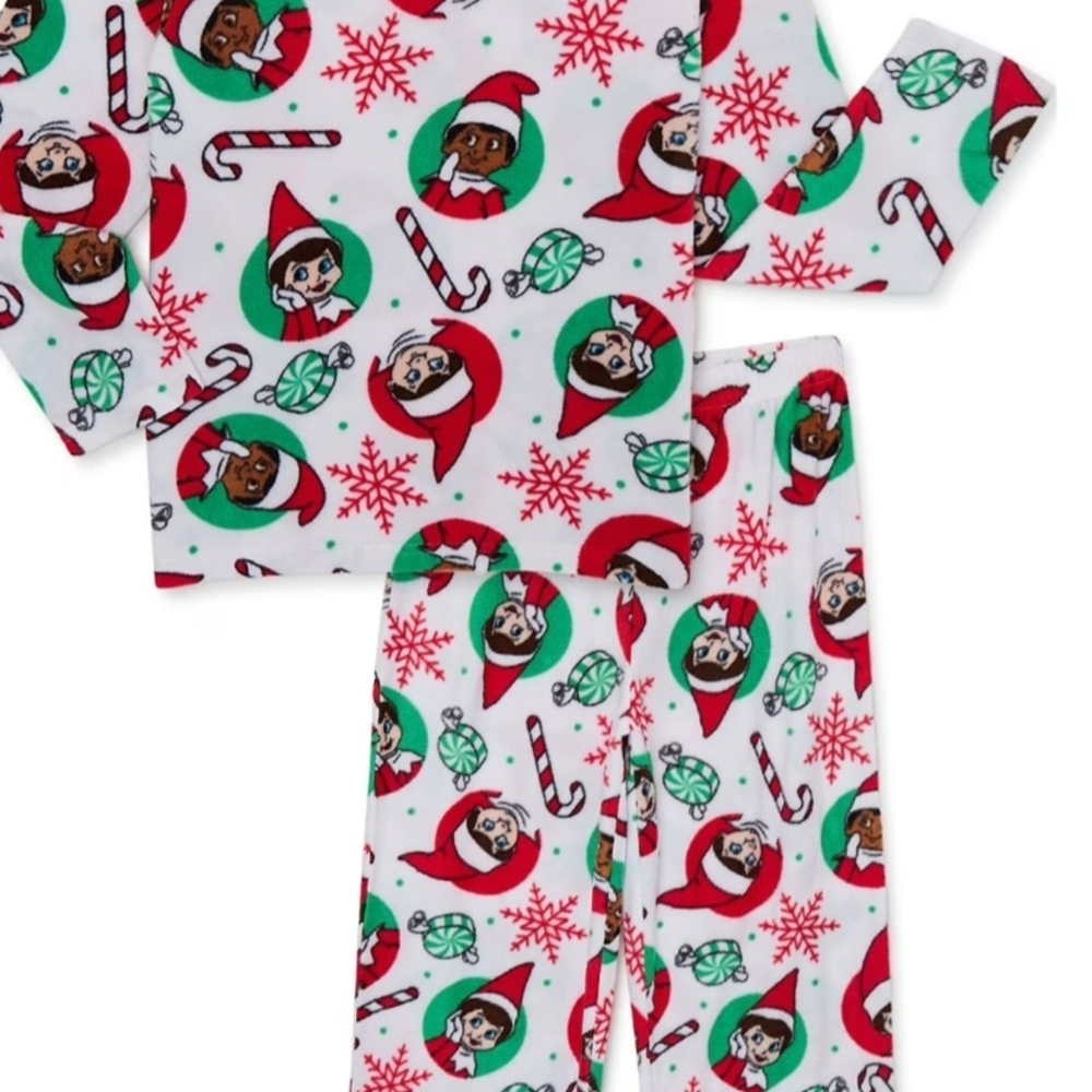 Kids Elf On The Shelf Pajamas Size 6/7